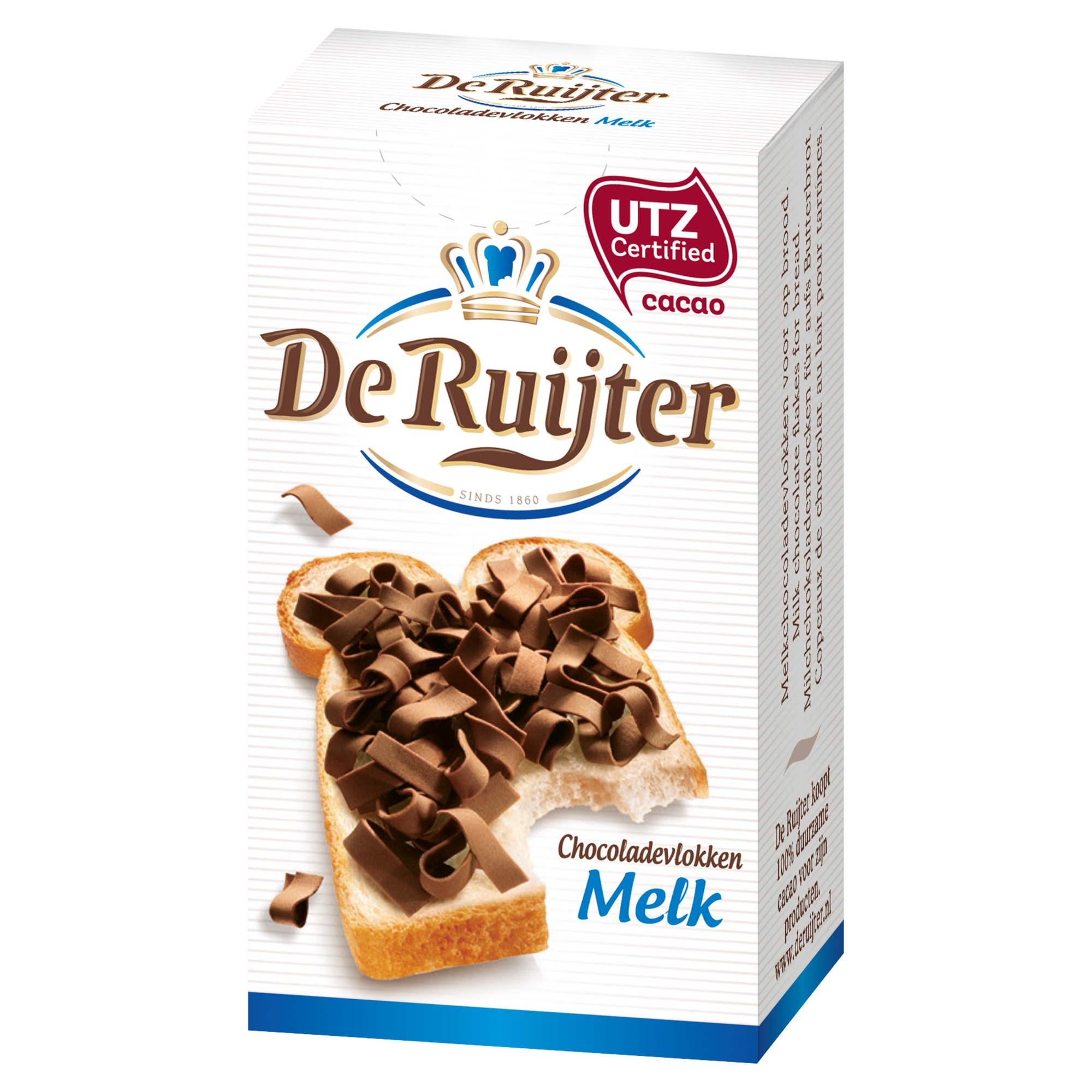 15392 Chocoladevlokken melk mono 80x15 gr