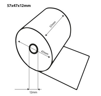 35277 Thermische pinrol 57x47x12 1x50 rol