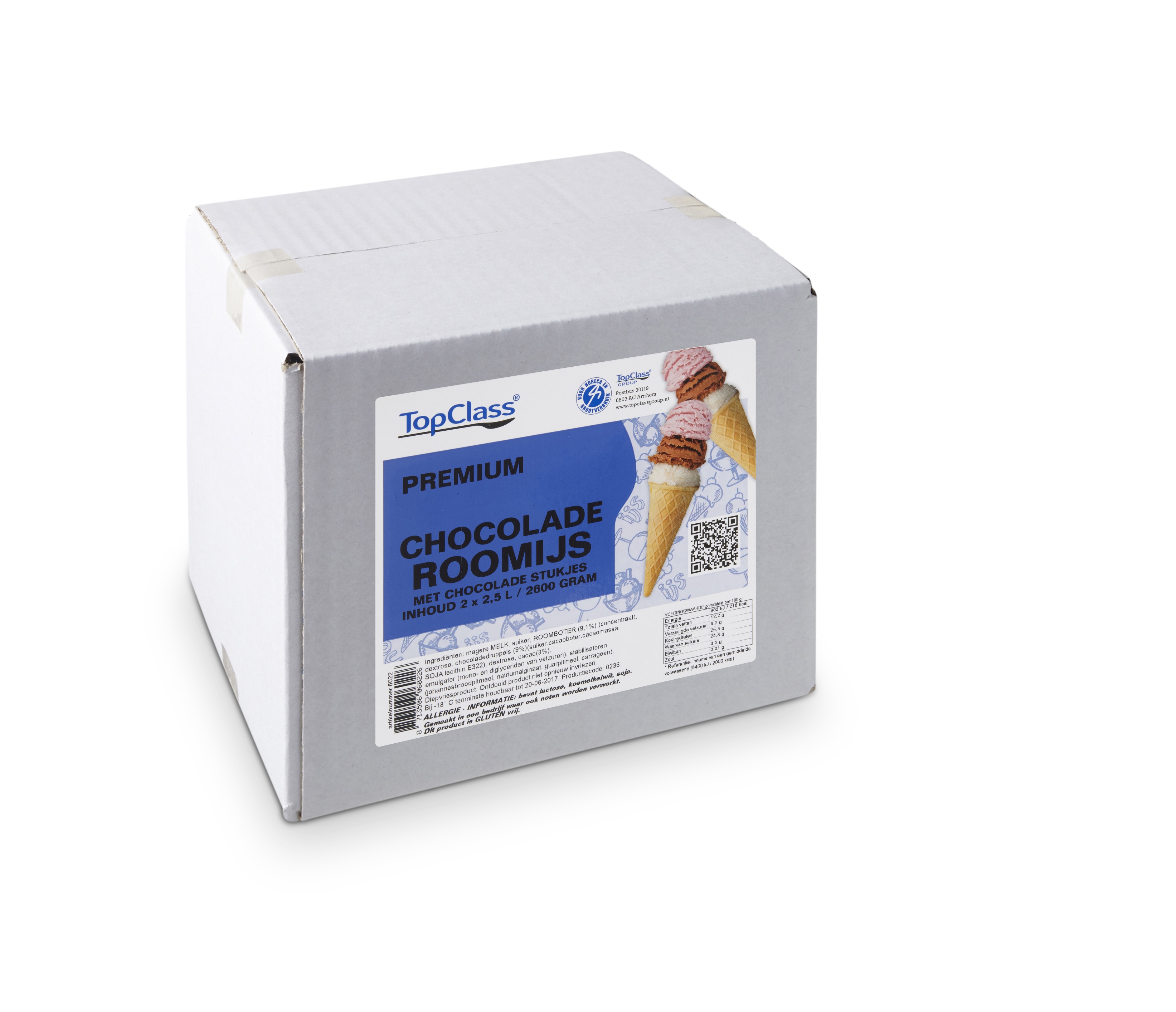 37962 Chocolade roomijs 1x5 ltr