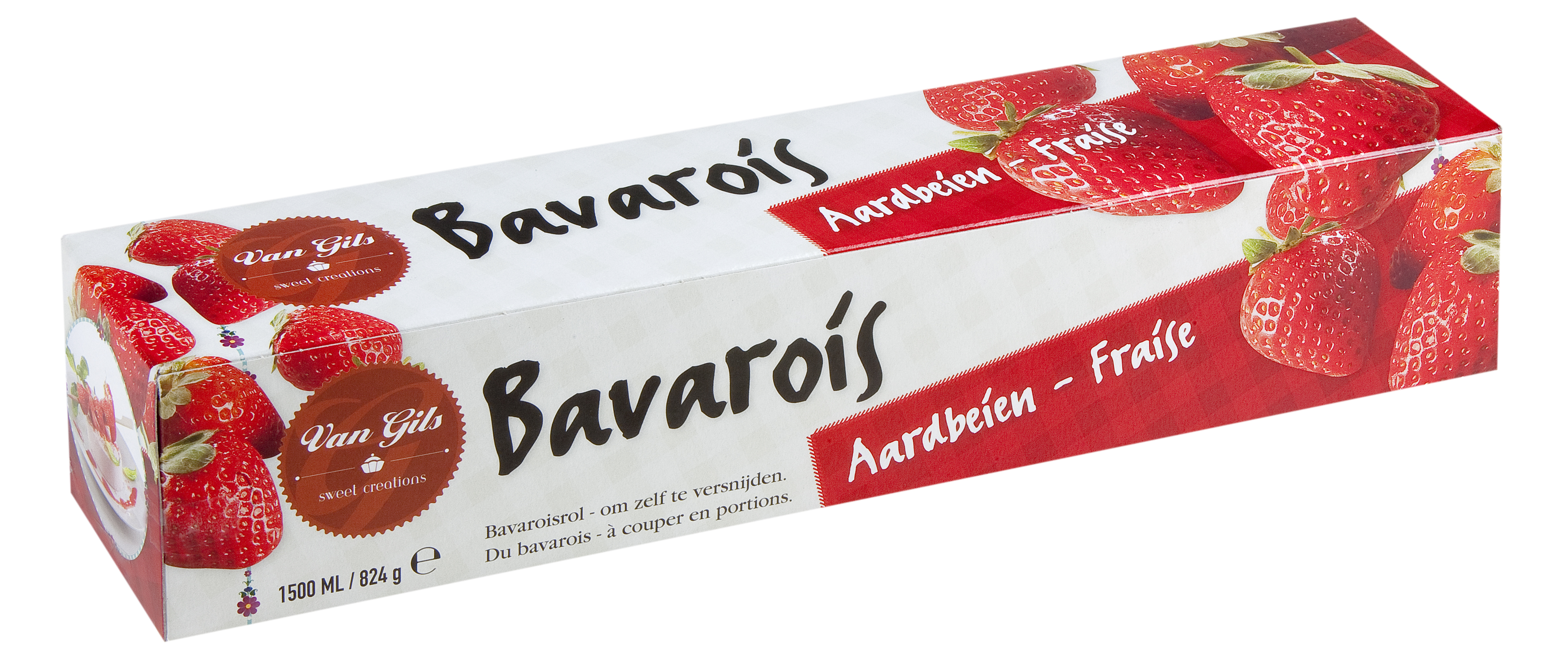 48182 Bavarois Brabants aardbeien 6x1,50 kg