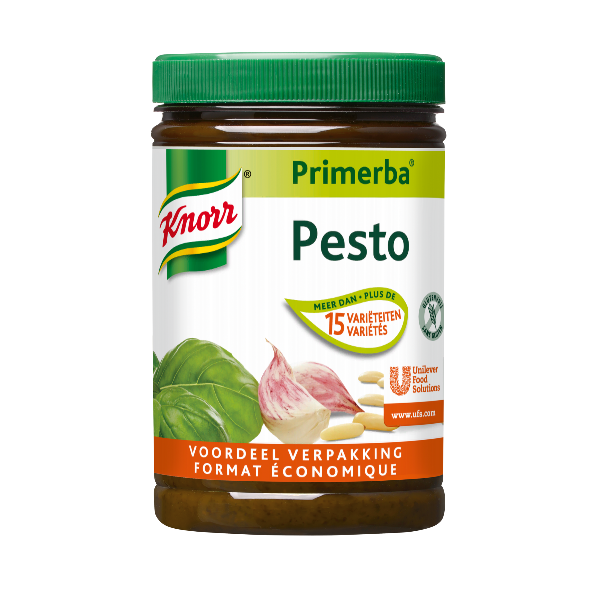 48221 Groene pesto kruiden in olie primerba 2x700 gram