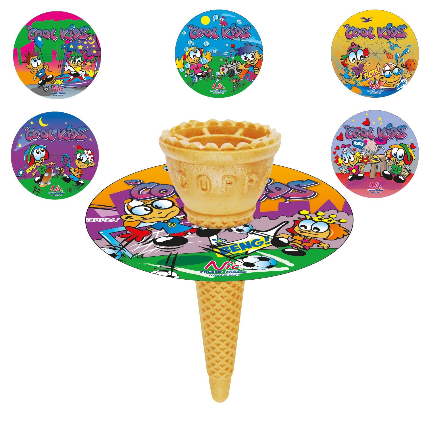 49128 Kids cone radart + 100 drupp.vangers 1x168 st