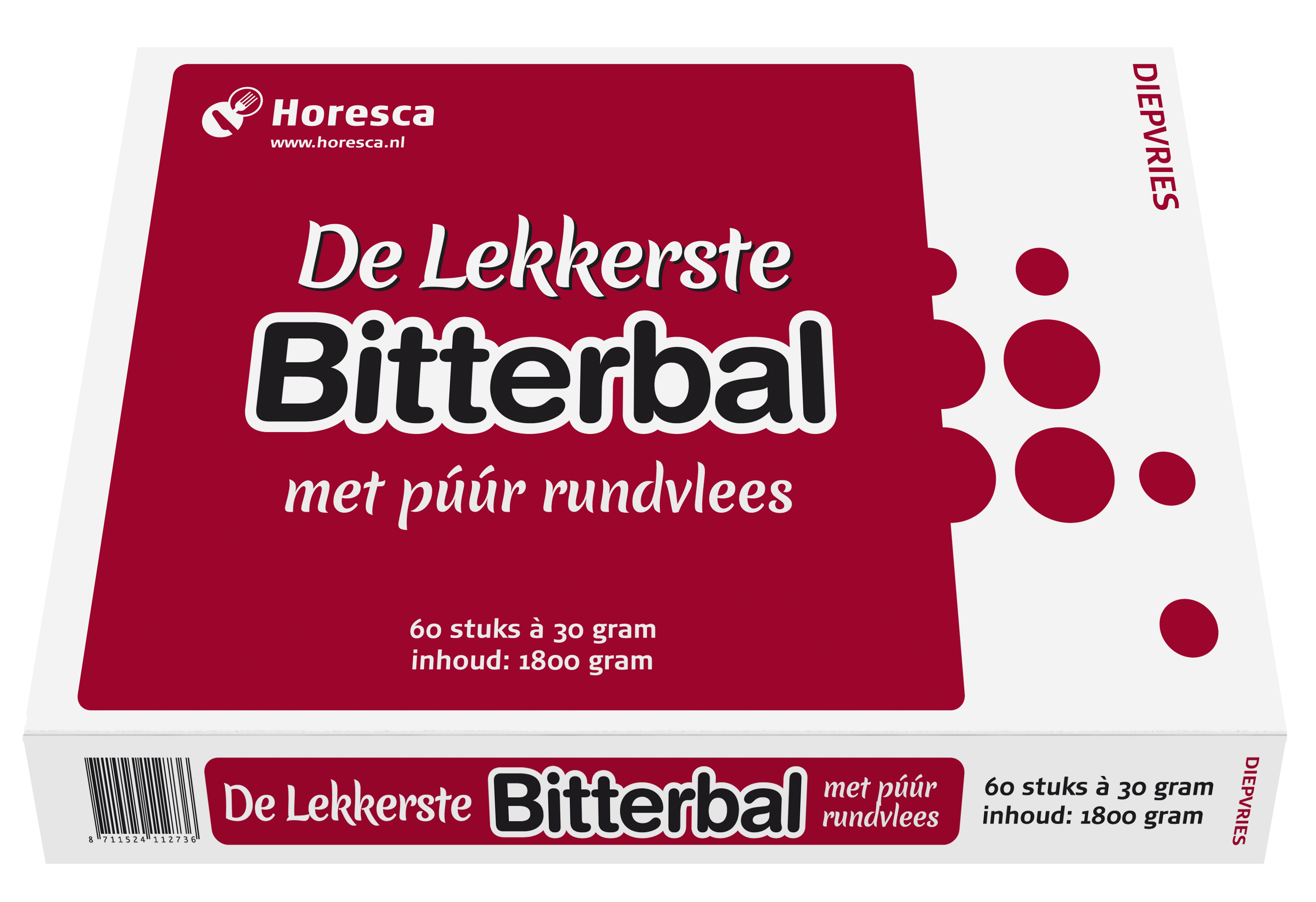 51231 Rundvlees bitterballen de Lekkerste 60x30 gram