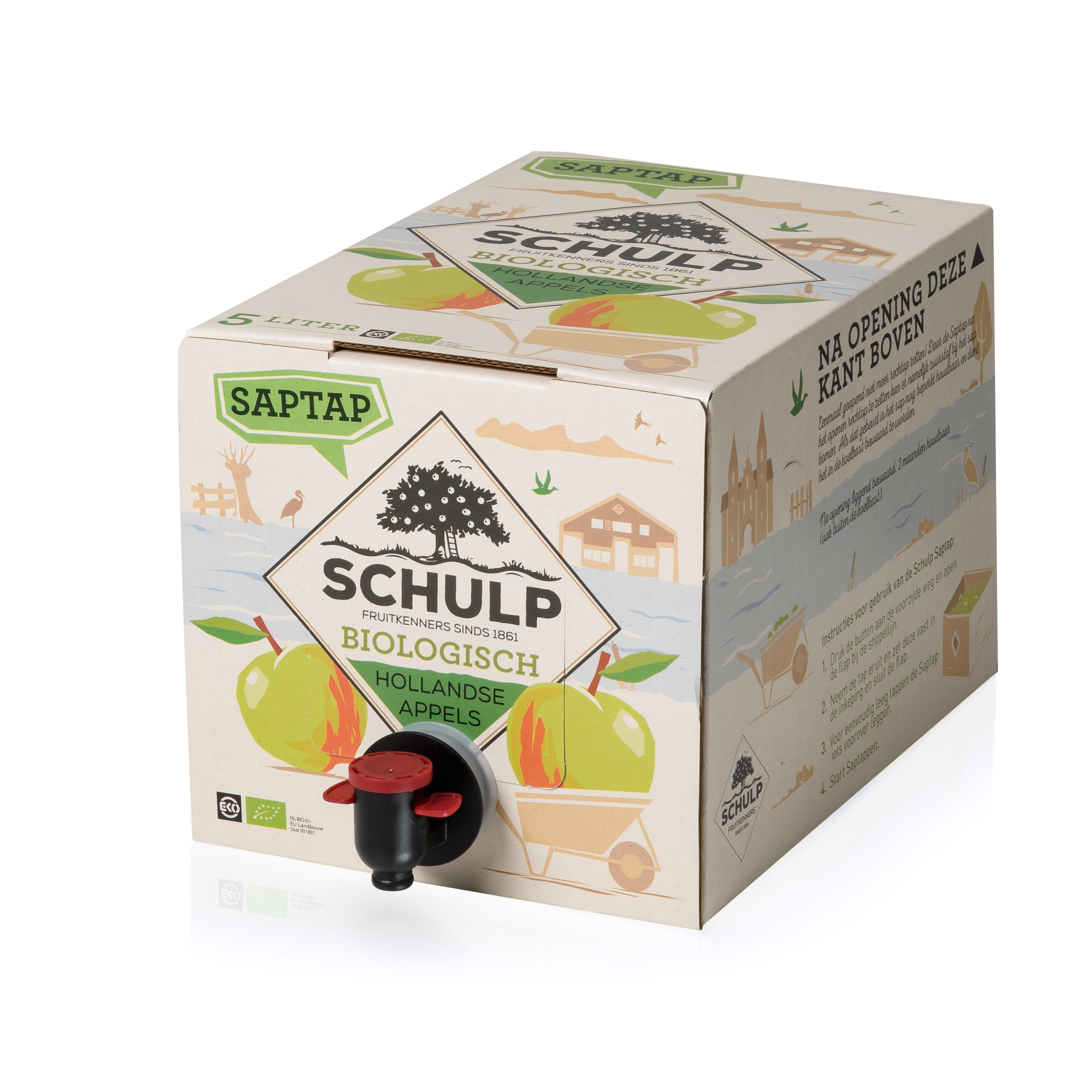 62282 Saptap biologisch appel 5 liter