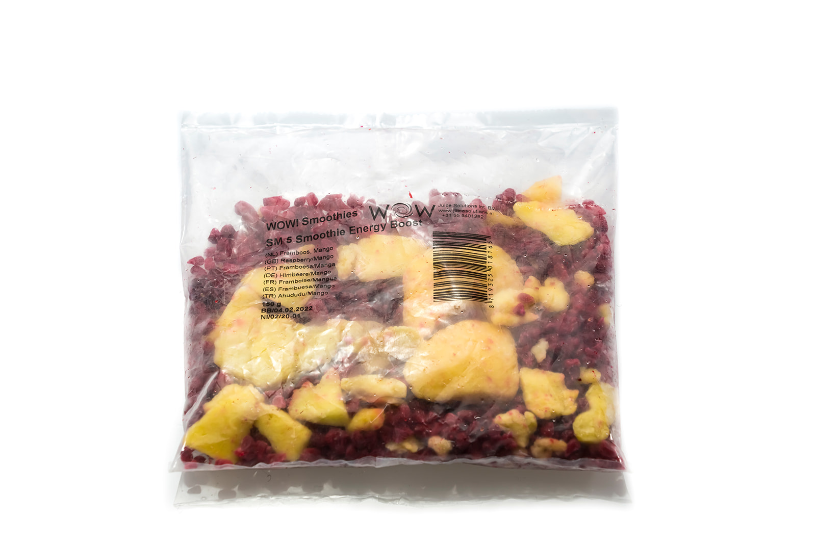 64097 Smoothie framboos & mango 33x150 gr