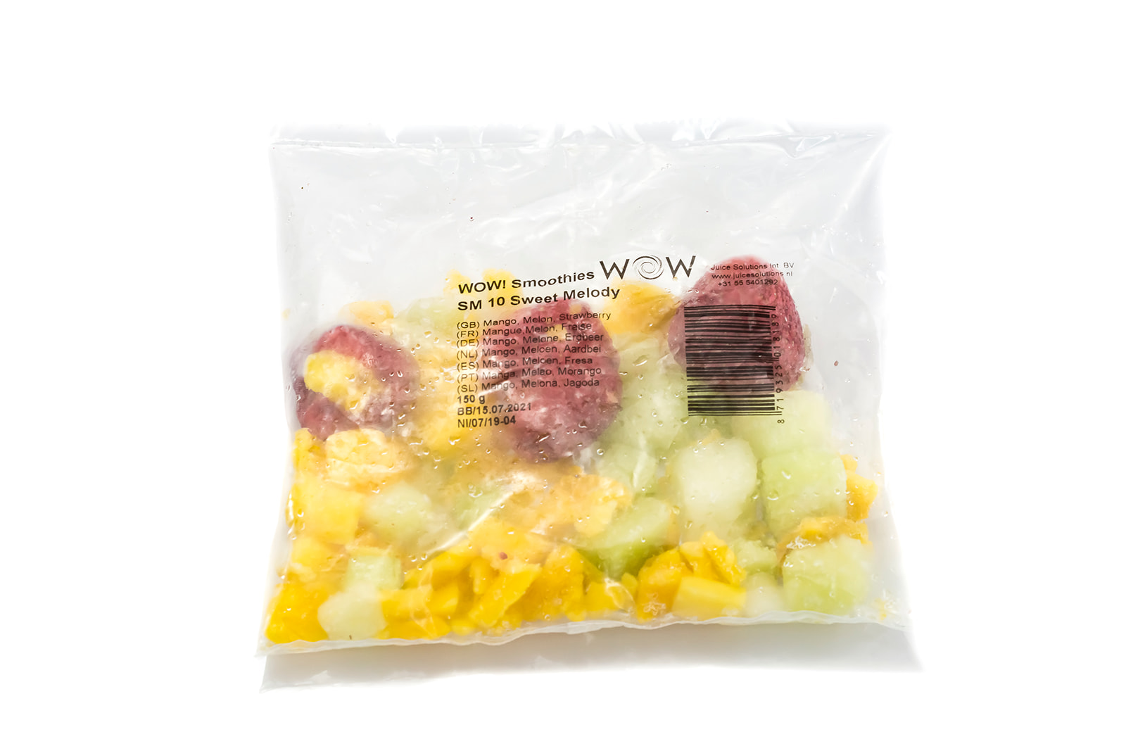 69334 Smoothie mango & meloen & aardbei 33x150 gr