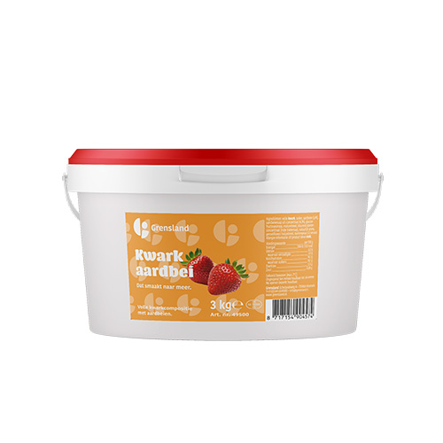 75267 Vruchtenkwark aardbei emmer 3 kilo